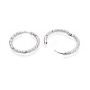 304 Stainless Steel Hoop Earrings STAS-T074-19P-2