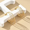 Multilayer C-Shaped 304 Stainless Steel Stud Earrings EJEW-Z098-28G-3