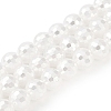 Electroplated Glass Pearl Beads Strands BSHE-C007-A01-01-1-1