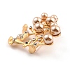 Deer Alloy Brooch with Resin Pearl JEWB-O009-17-3