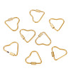 8Pcs 2 Styles 304 Stainless Steel Screw Carabiner Lock Charms STAS-TA0005-51-3