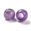 Natural Amethyst European Beads G-R488-01Q-3
