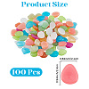 1 Set Resin Luminous Glow in the Dark Pebbles Stone DJEW-CN0001-40A-2