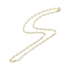 Brass Cable Chains Necklace for Women LS-NJEW-P265-32G-2