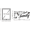 Rectangle with Word PVC Wall Stickers DIY-WH0228-122-2