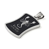 304 Stainless Steel Pendants STAS-O008-01J-2
