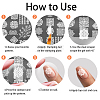 Stainless Steel DIY Nail Art Templates MRMJ-WH0092-203-7