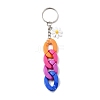 Acrylic Curb Chain Keychain KEYC-JKC00633-05-1