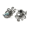 Natural Paua Shell/Abalone Shell Octopus Brooch X-FIND-Z032-03B-2