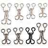 Gorgecraft 96 Sets 8 Style Metal Sewing Hooks and Eyes Fasteners IFIN-GF0001-20-1