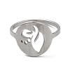 Non-Tarnish 201 Stainless Steel Finger Rings RJEW-G278-06P-2