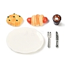 Resin Miniature Breakfast Set Ornaments DIY-H174-01F-2