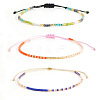 Bohemian Glass Seed Bead Rainbow Friendship Bracelets RZ3396-7-1