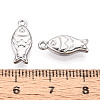 304 Stainless Steel Fish Charms STAS-T069-06P-3