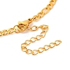 Constellation 202 Stainless Steel Figaro Chain Link Bracelets for Women Men LS-AJEW-U006-01A-3