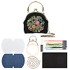 DIY Ethnic Style Flower Pattern Embroidery Crossbody Bags Kits DIY-WH0292-87A-1