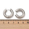 202 Stainless Steel Polishing Hoop Earrings EJEW-M106-02P-03-5