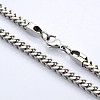 Boy's 304 Stainless Steel Long Wheat Chain Necklaces NJEW-L095-04-2