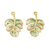 304 Stainless Steel Enamel Pendants STAS-L290-001A-G-1