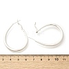 Brass Hoop Earrings for Women EJEW-A121-22S-3