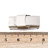 Tarnish Resistant 201 Stainless Steel Watch Band Clasps STAS-K173-01B-3