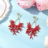 Handmade Glass Seed Beads Dangle Stud Earrings EJEW-MZ00564-03-1
