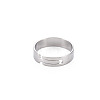 Brass Adjustable Finger Ring Settings KK-N232-289P-2