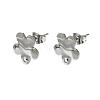 Non-Tarnish 304 Stainless Steel Stud Earring Findings LS-STAS-L024-003P-03-1