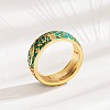 Brass Micro Pave Cubic Zirconia Finger Rings FS-WGFDCA6-08-2