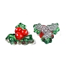 Christmas Theme Transparent Epoxy Resin Decoden Cabochons CRES-T025-01G-2