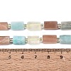 Natural Lemon Quartz & Flower Amazonite & Sunstone Beads Strands G-Q614-01A-06-5