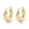 Brass Hoop Earrings EJEW-H301-01G-03-1