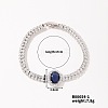 Stylish and Cute Starry Oval Brass Cubic Zirconia Bracelets for European and American Fashion BS8452-1-1