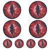4 Pairs 2 Styles Eye PVC Headlight Car Sticker AJEW-HY0002-38D-1