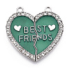 Alloy Enamel Split Pendant ENAM-S130-25I-1