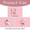 60Pcs 3 Styles Laser OPP Plastic Bags ABAG-YW0001-20-3