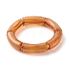 Chunky Acrylic Tube Beads Stretch Bracelets Set for Girl Women BJEW-JB07319-4