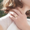 1Pc Brass Micro Pave Clear Cubic Zirconia Cuff Rings RJEW-LP0008-21-1