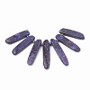 Natural Lepidolite/Purple Mica Stone Beads Strands G-N215-007-2