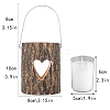 Wooden with Hollow Pattern Candle Holder CAND-PW0001-347A-1