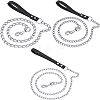 CHGCRAFT 3Pcs 3 Style Iron Curb Chains & PU Leather Handles Ropes AJEW-CA0001-69-1