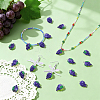50Pcs Autumn Theme Grape Resin Pendants RESI-GA0001-45-4