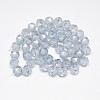 Electroplate Glass Beads Strands EGLA-Q085-8mm-10-2