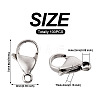 100Pcs 304 Stainless Steel Lobster Claw Clasps STAS-YS0001-27-3
