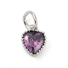 Brass Micro Pave Cubic Zirconia Pendants KK-H204-01P-03-1