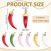 12Pcs 6 Colors Opaque Acrylic Big Pendants FIND-ME0003-97-2