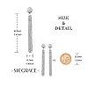 SHEGRACE 925 Sterling Silver Dangle Stud Earrings JE693A-5