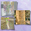 Glass with Iron Hanging Suncatchers AJEW-SP0005-02-7