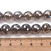 Electroplated Natural Agate Beads Strands G-B191-A07-10mm-05-3