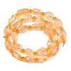 Heated Natural Citrine Beads Strands G-Z147-B01-01-3